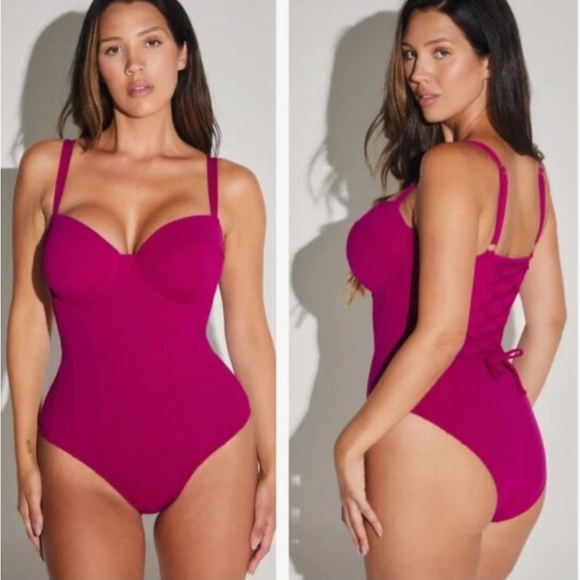 TA3 “Lushy” Sculpting One-Piece Swimsuit Berry Size XS Short (C Cup) – NWT - Picture 1 of 10